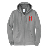 F.  Core Fleece Full Zip Hooded Sweatshirt